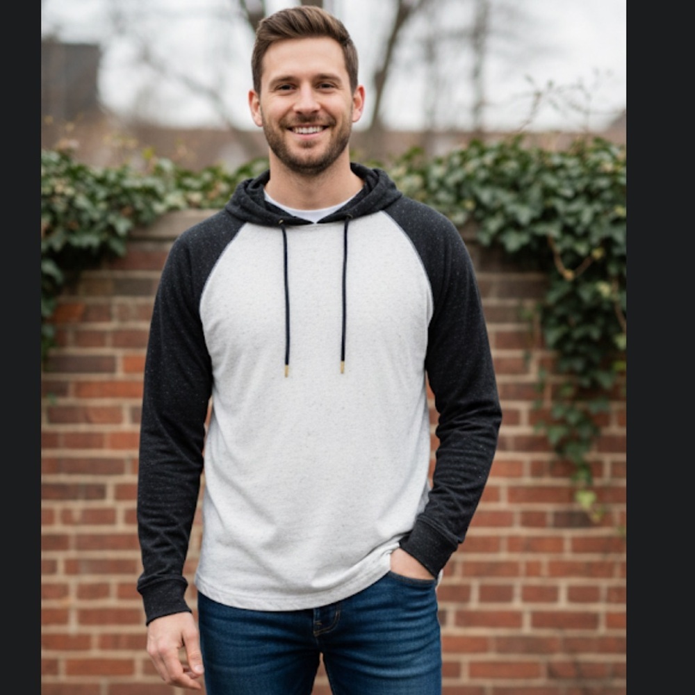 Levi's Black and White Speckled Sweatshirt / Hoodie